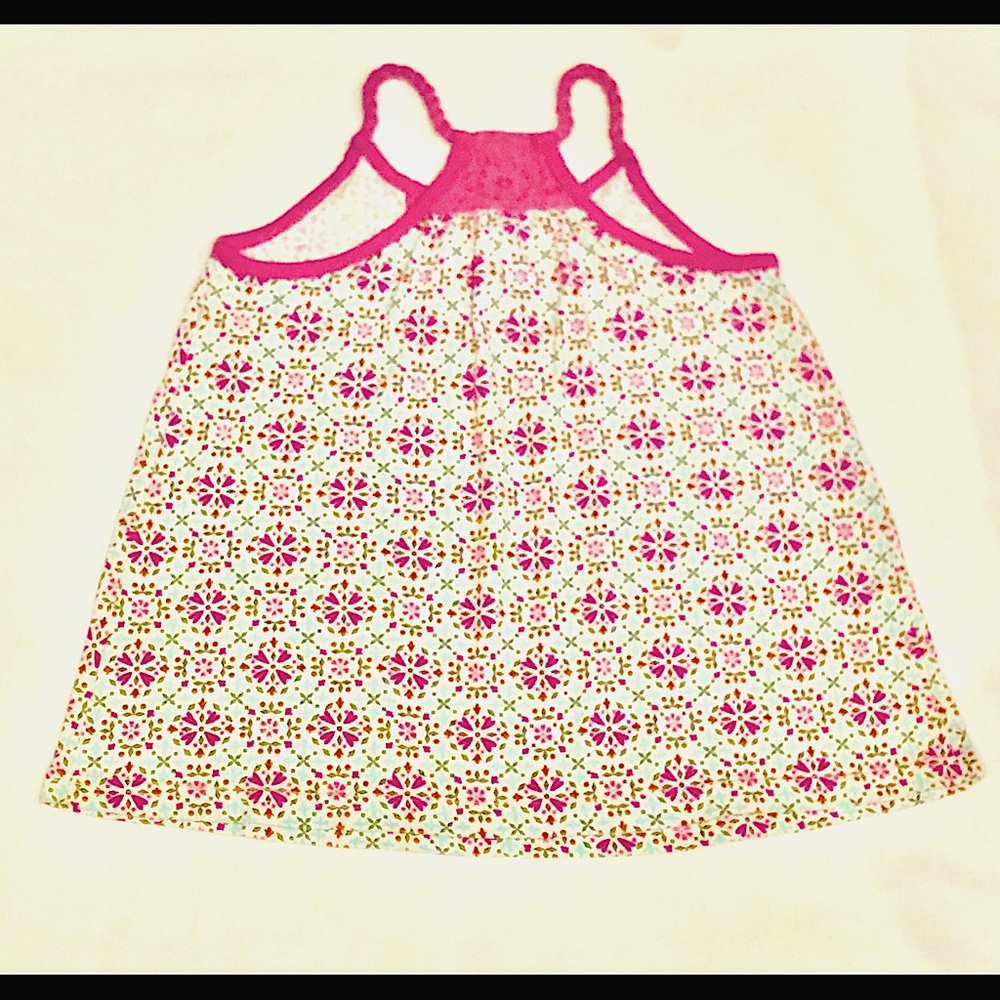 Girls Spaghetti Strap Tank Top w/ Mandala Pattern